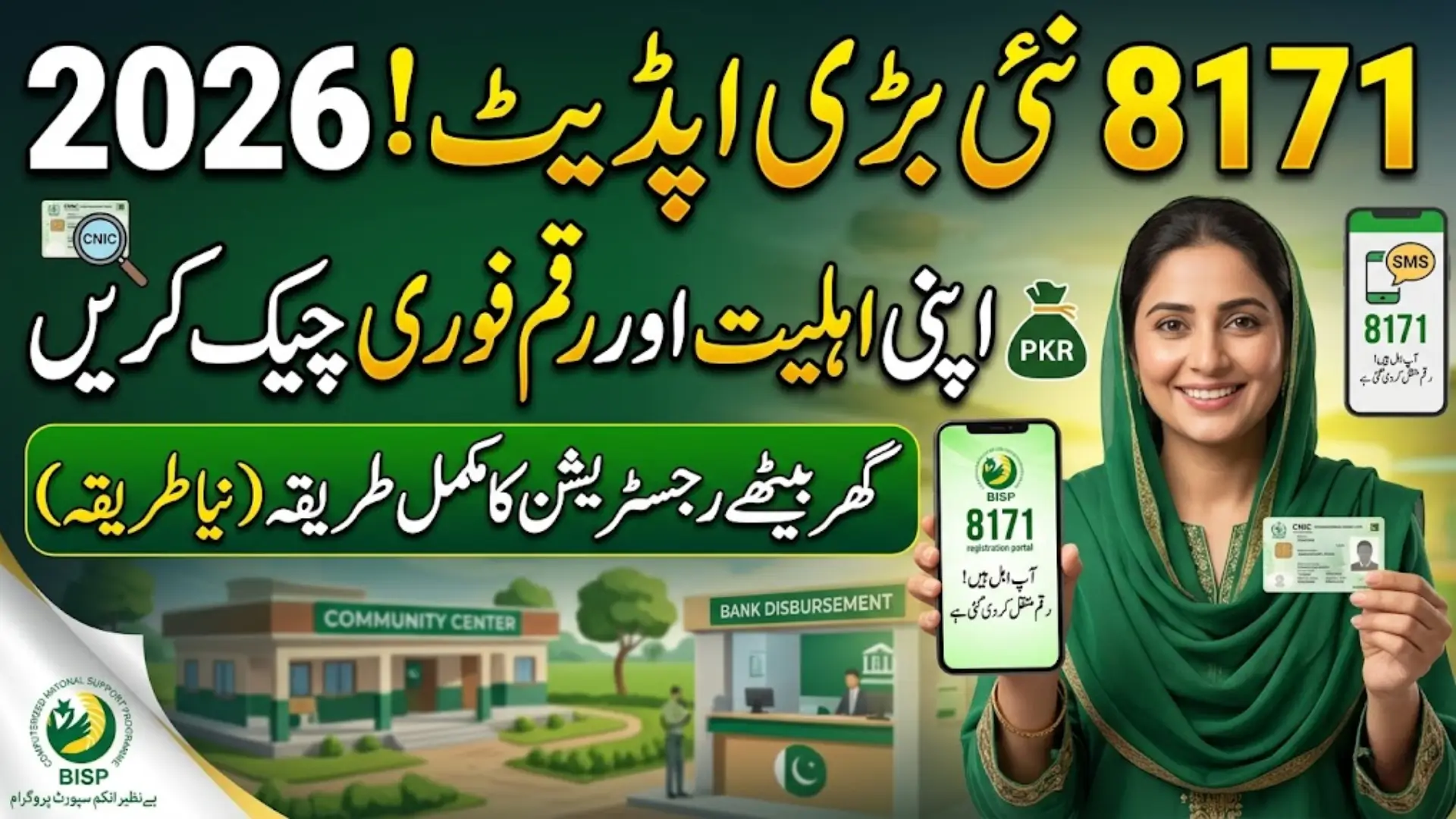 8171 Benazir Income Support Programme 2026 Eligibility Registration Payment Process Guide