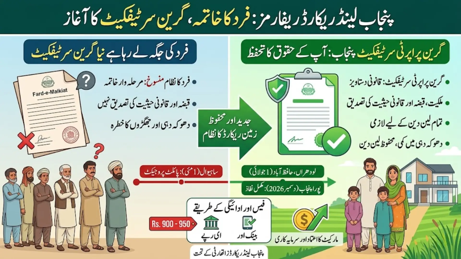 Green Property Certificate Punjab Complete Guide to New Land System Replacing Fard by 2026