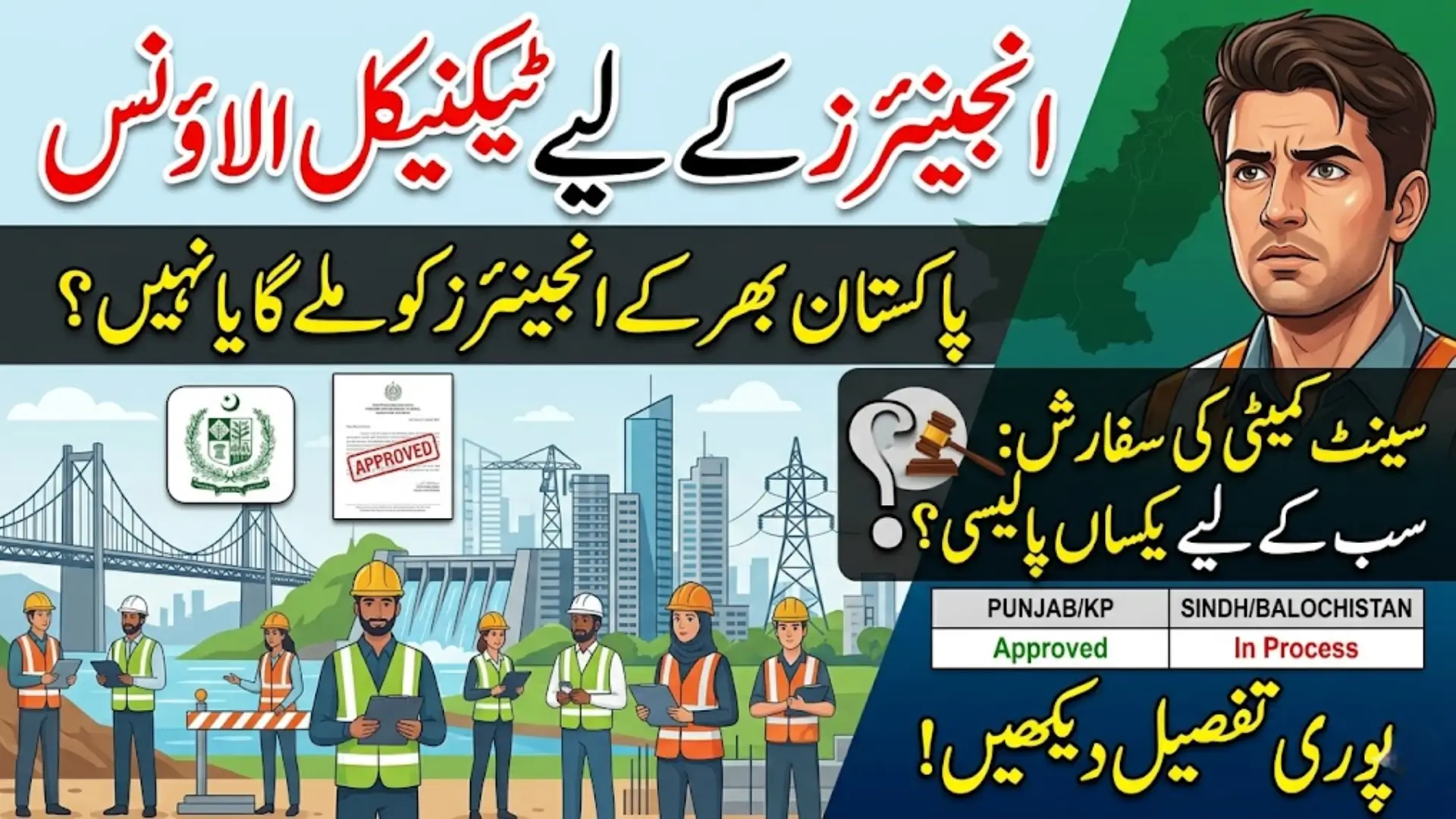 Technical Allowance for Engineers in Pakistan: Senate Committee Recommends Nationwide Approval