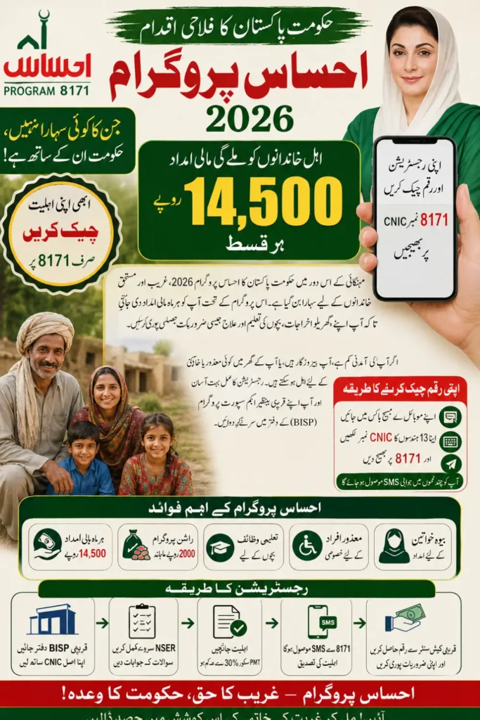 Ehsaas Program 2026 Registration: Complete 3-Step Online Method Explained