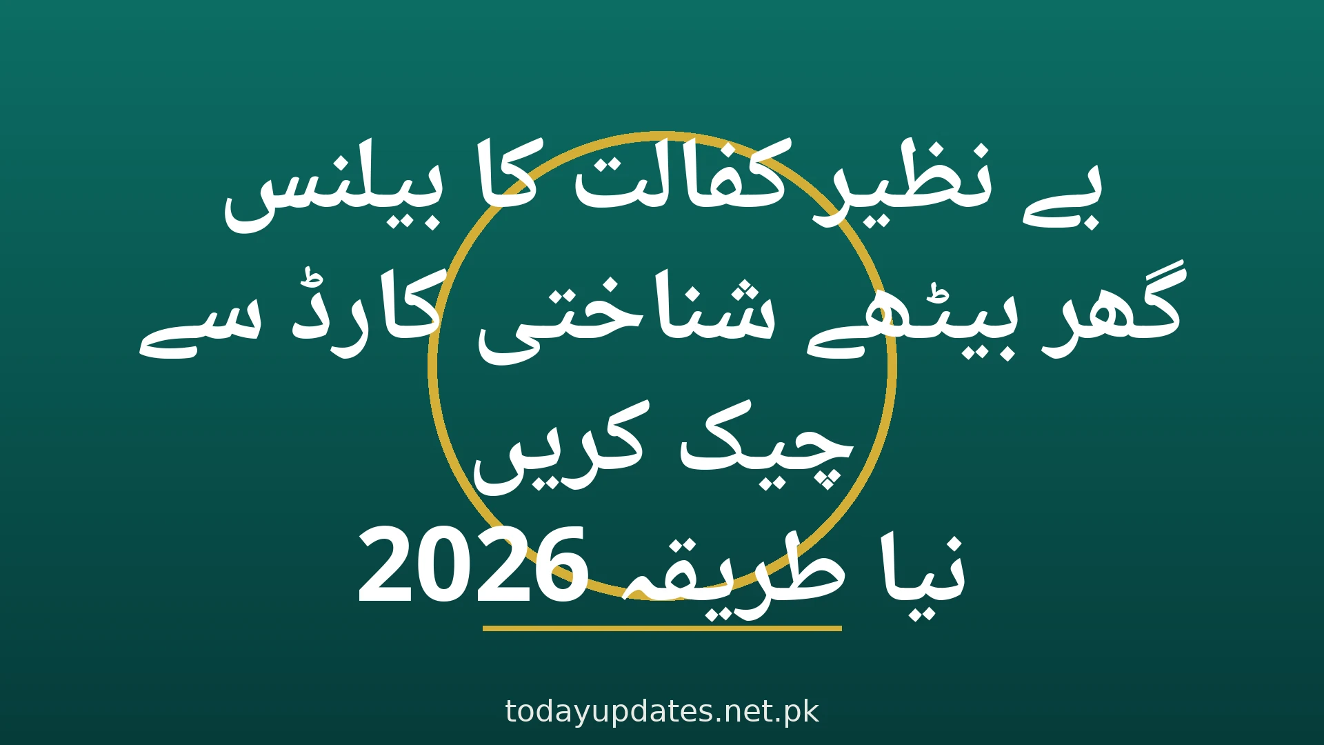 BISP check balance online via CNIC thumbnail